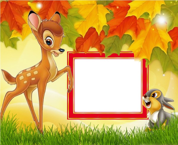 Podzim, Bambi Fotomontasje