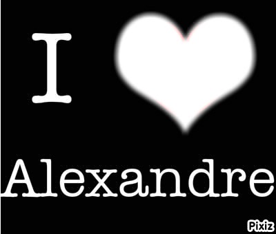 I love alexandre Photo frame effect