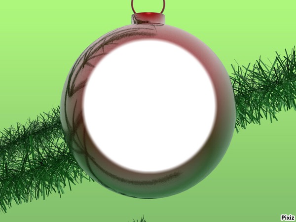 Christmas Ball Photo frame effect