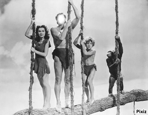Tarzan et cie Photo frame effect
