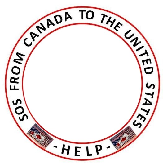 SOS from Canada tothe United States Help Fotomontagem