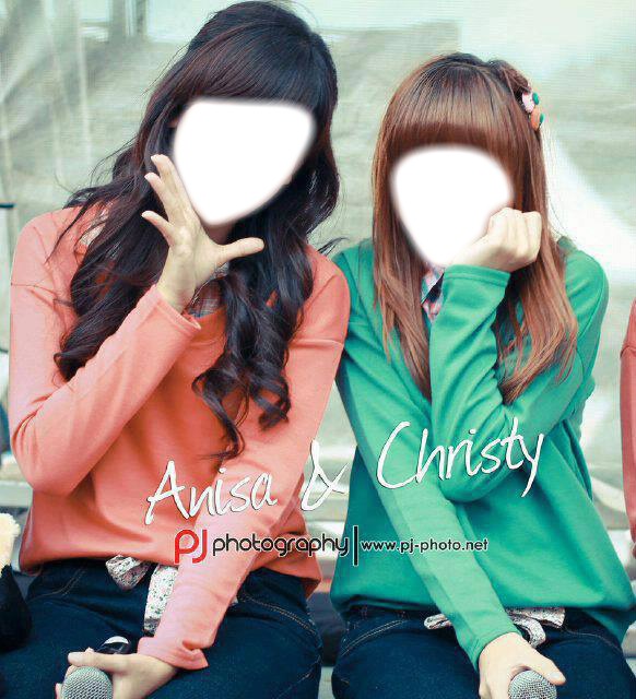 anisa dan christy chibi Photomontage
