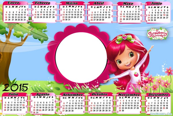 calendario frutillita 2015 Montaje fotografico