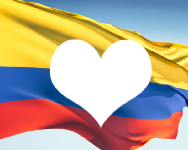 Bandera de Colombia Fotomontagem