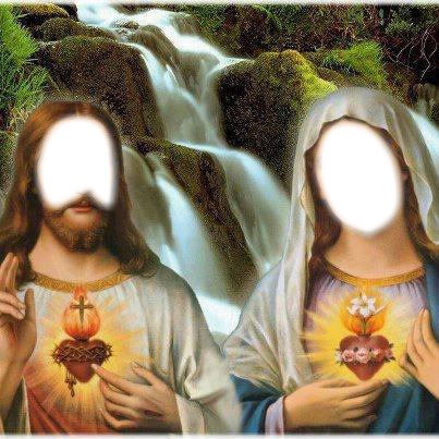 deux saints Photomontage