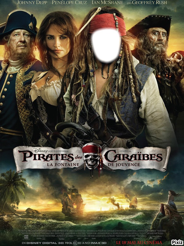 pirates des caraïbes 4 Photomontage