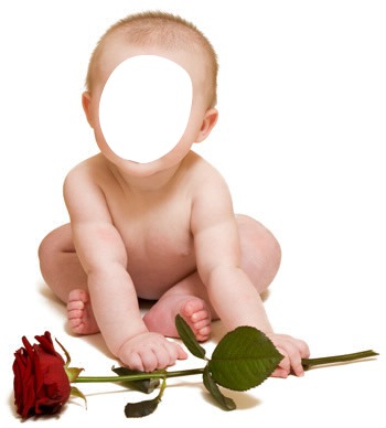 baby rose Fotomontáž