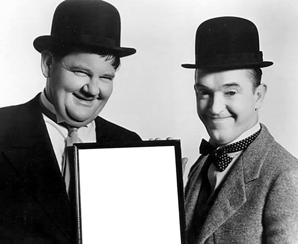 Laurel Hardy Photo frame effect