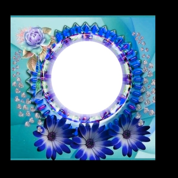 Mari19 Circulo con flores Fotomontagem