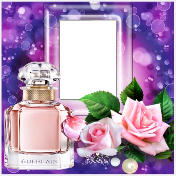 Julita02 Perfume y Rosas Fotomontāža