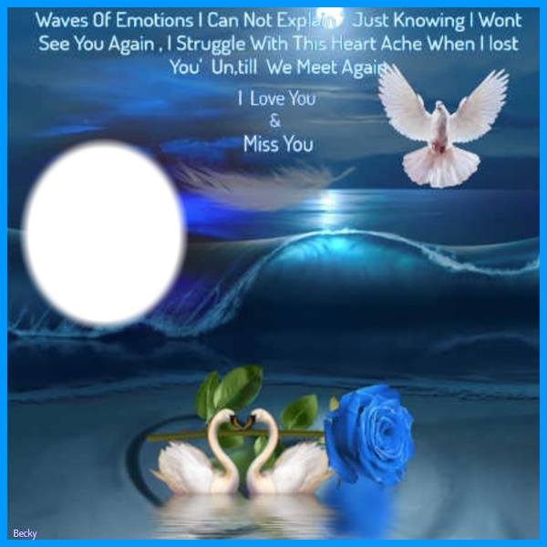 waves of emotions Photo frame effect