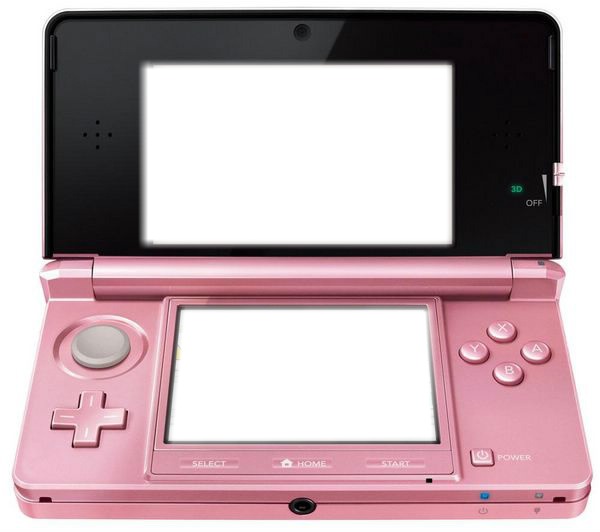 3ds rose corail Photo frame effect