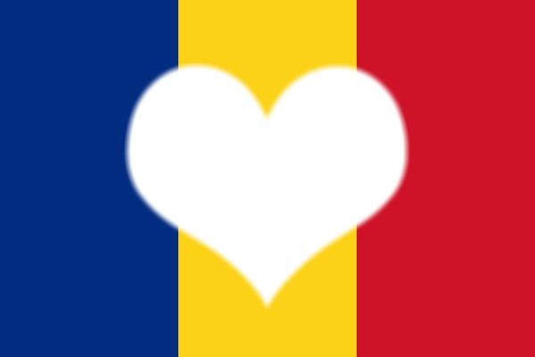 Romania flag Fotomontaż