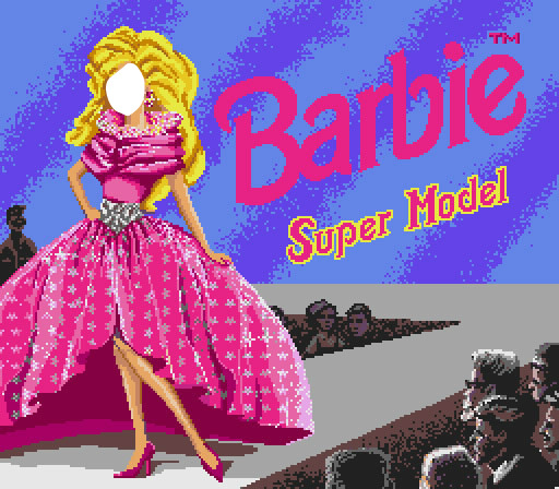 Barbie Super Model Photomontage