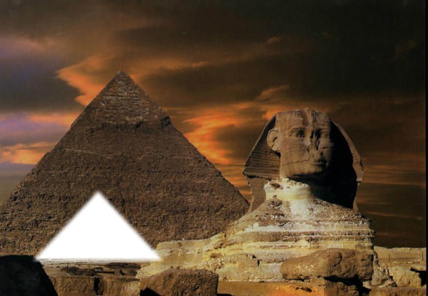 pyramide d egypte Fotomontaż