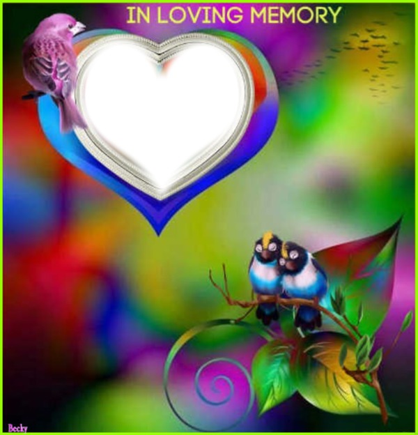 in memory Photo frame effect