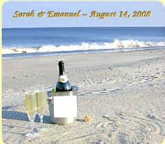 champagne sur la plage Fotomontage