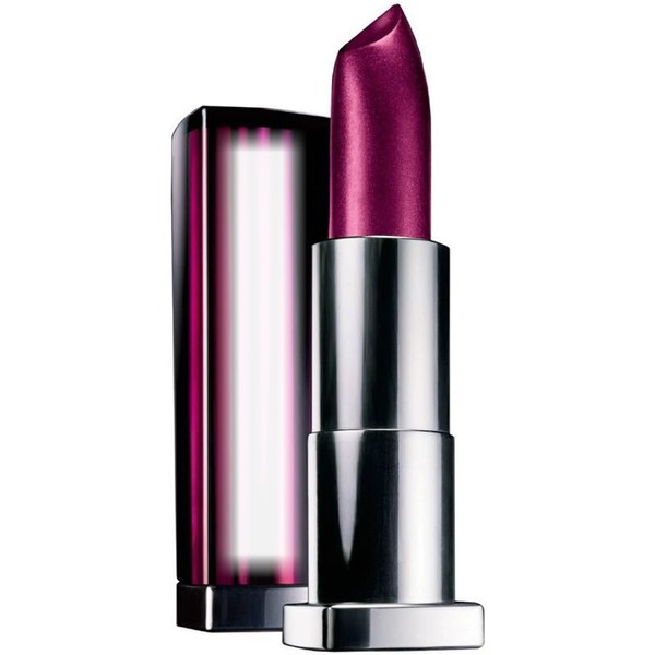 Maybelline Color Sensational Purple Lipstick Valokuvamontaasi