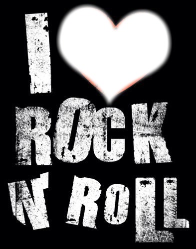 i love rock n' Roll Photo frame effect