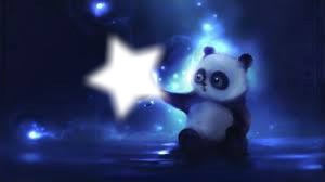 panda veut son étoile Fotomontāža