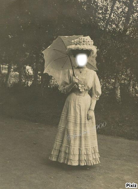 femme 1900 Montage photo