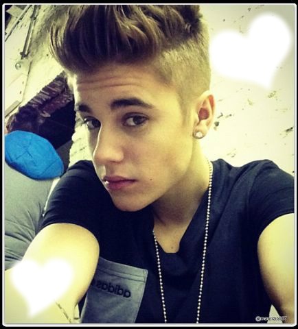 I love you Justin Bieber Fotomontāža