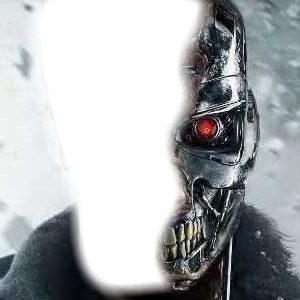 Terminator visage Fotomontažas