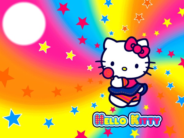 hello kitty color Photo frame effect