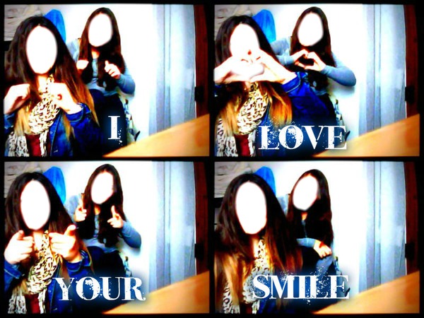 I love your smile Montage photo