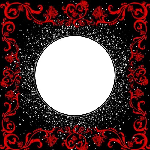 red goth Photo frame effect
