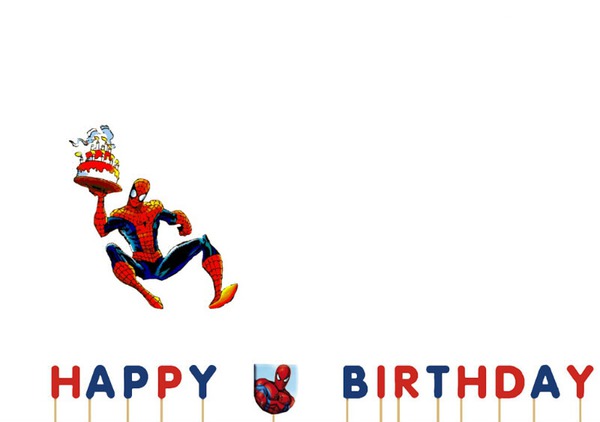 spiderman anniversaire Фотомонтаж