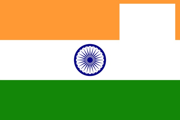 India flag 1 フォトモンタージュ