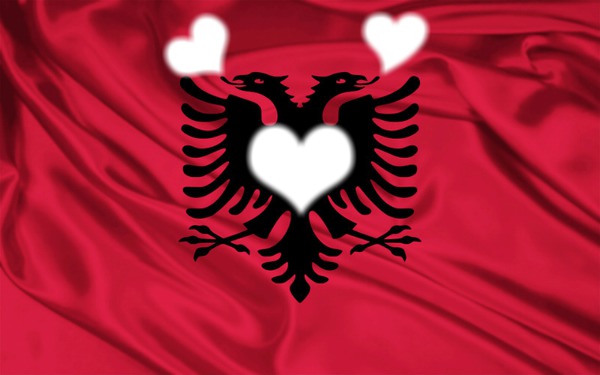 i love albania Fotomontagem