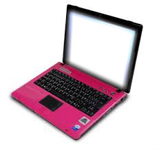 notebook-rosa Fotomontagem