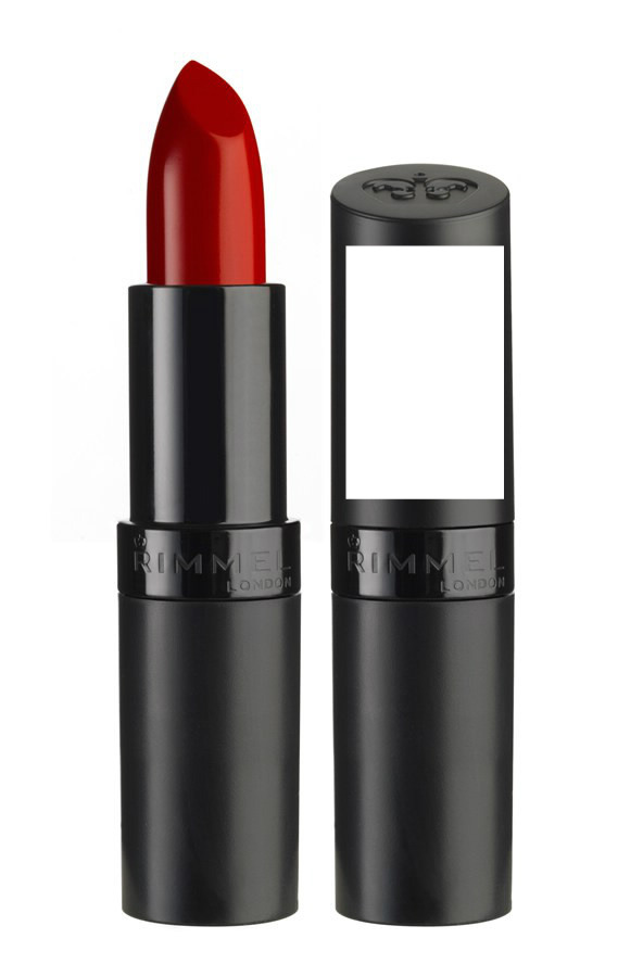 Rimmel Kate Moss Red Lipstick Photo frame effect