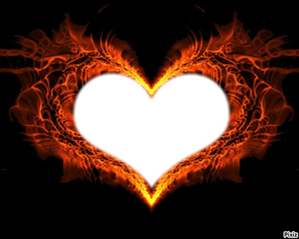 The Fire of Heart Photo frame effect