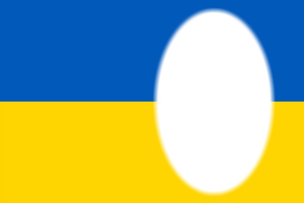 Ukraine flag Фотомонтажа