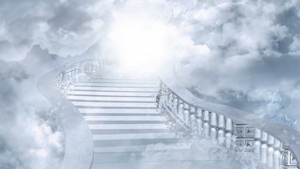 nuage escalier Fotomontage