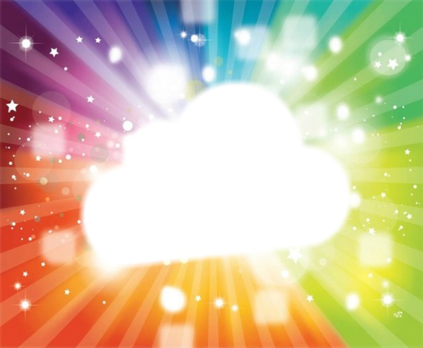 nuage de couleur Fotomontaža