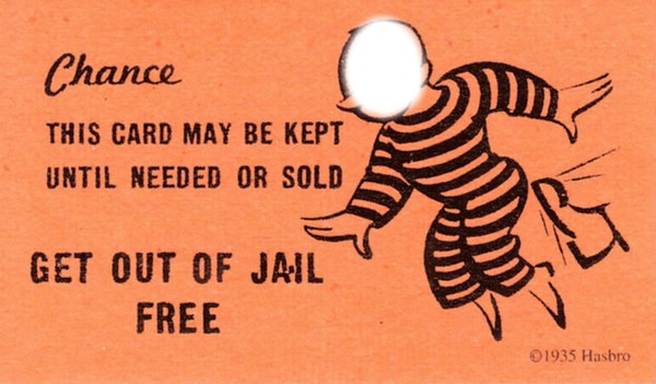 get out of jail free Φωτομοντάζ