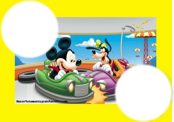 Mickey y Goofy Fotomontage