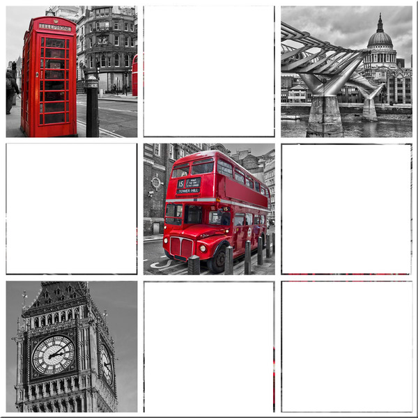 pêle-mêle Londres Fotomontage