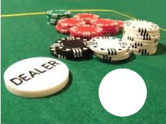 dealer poker Montaje fotografico