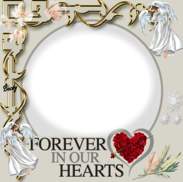 forever in our  hearts Photo frame effect