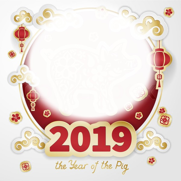 nouvel an chinois 2019 Fotomontáž
