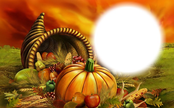 Happy Thanksgiving Day Photomontage