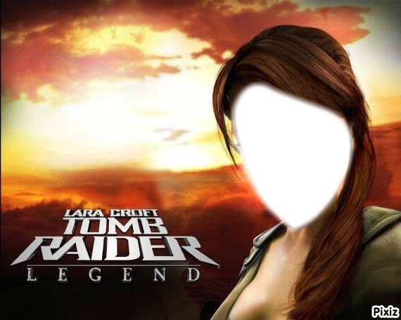 Tomb Rider Lara Croft Photo frame effect