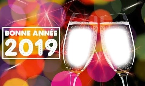Bonne année 2019 Fotoğraf editörü
