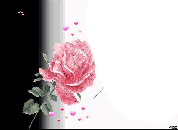 la rose de mon coeur Fotomontaža