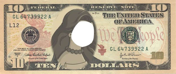 dollar woman Φωτομοντάζ